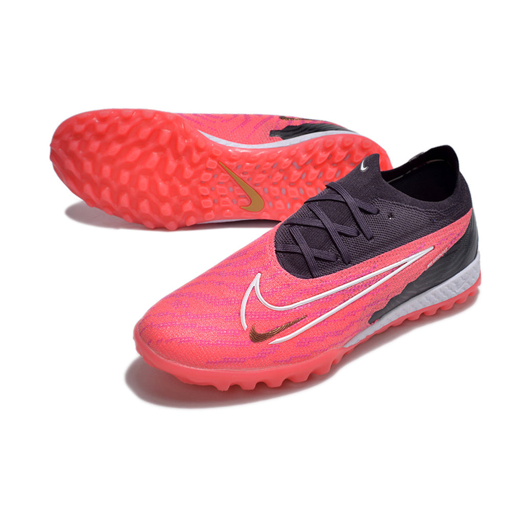 Chuteira Society Nike Phantom GX Elite TF Preto e Rosa 