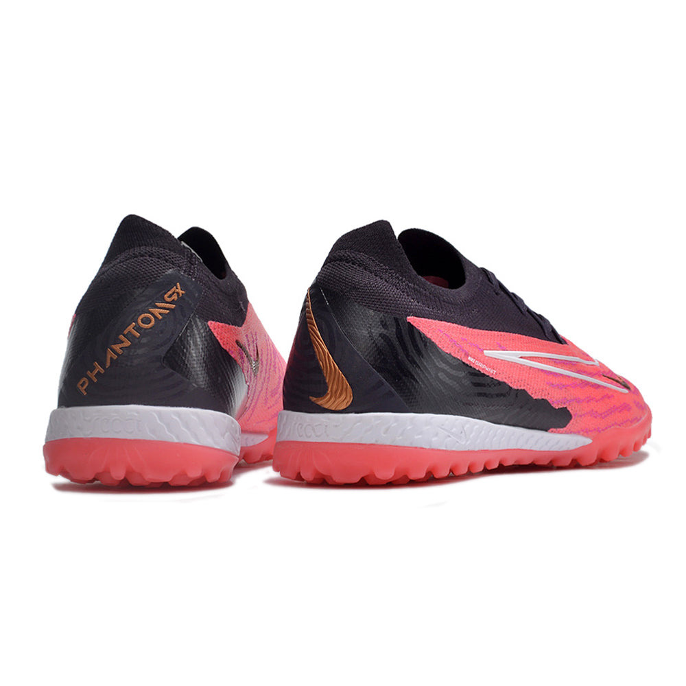 Chuteira Society Nike Phantom GX Elite TF Preto e Rosa 