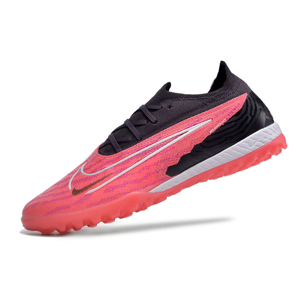Chuteira Society Nike Phantom GX Elite TF Preto e Rosa 