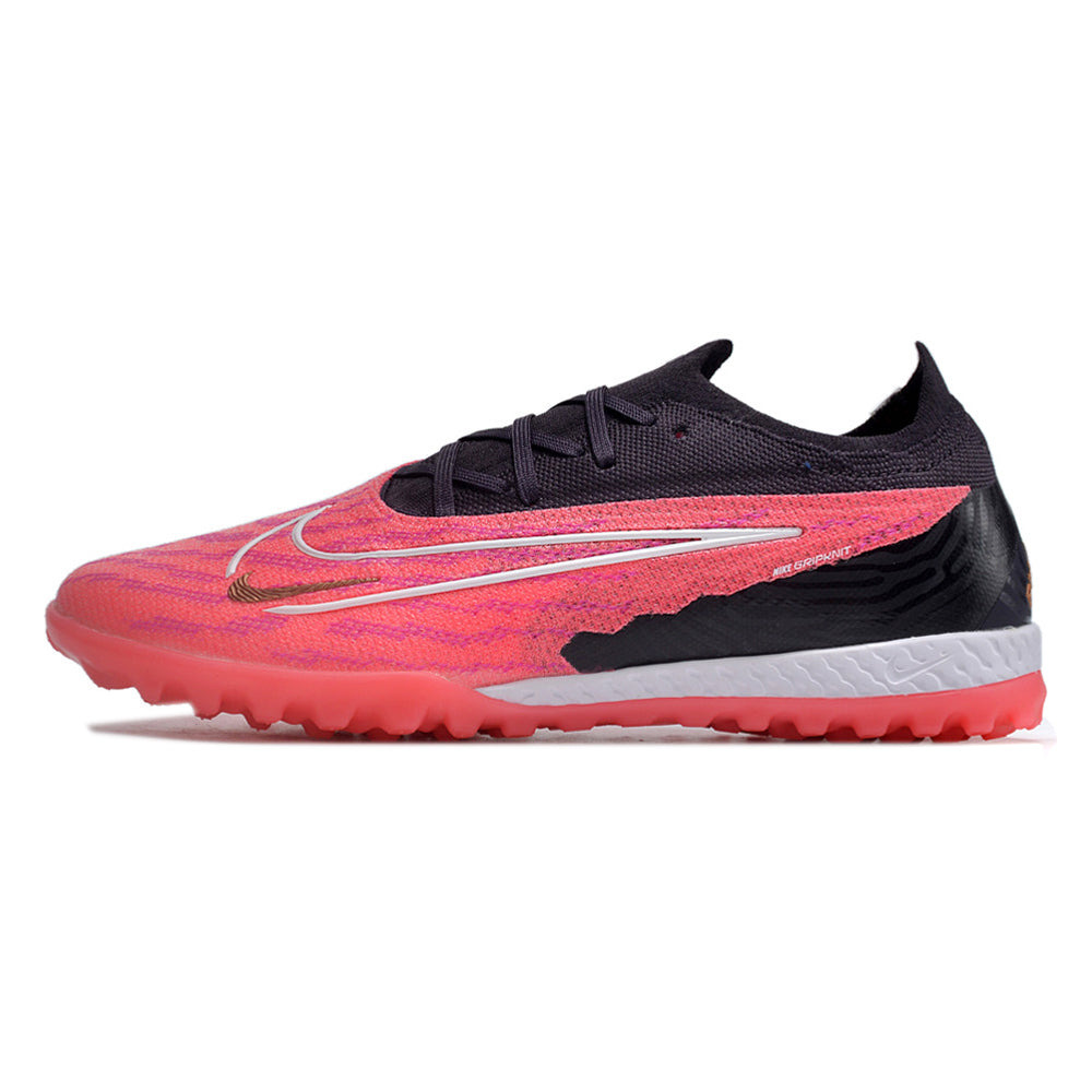 Chuteira Society Nike Phantom GX Elite TF Preto e Rosa 