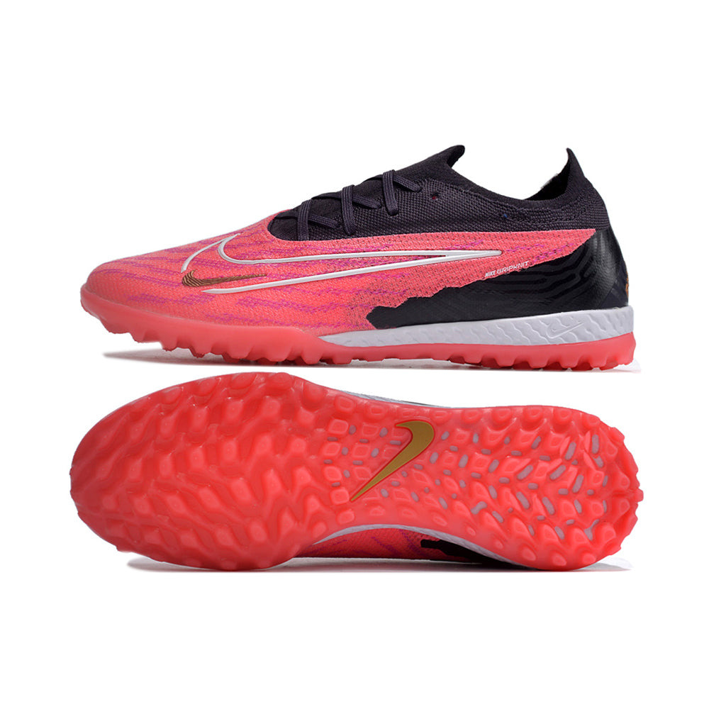 Chuteira Society Nike Phantom GX Elite TF Preto e Rosa 