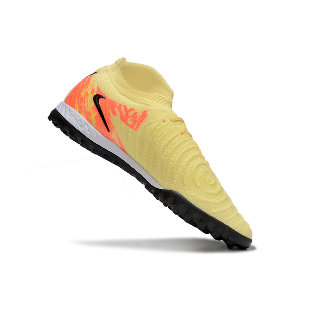 Chuteira Society Nike Phantom Luna 2 Elite TF Amarela e Laranja