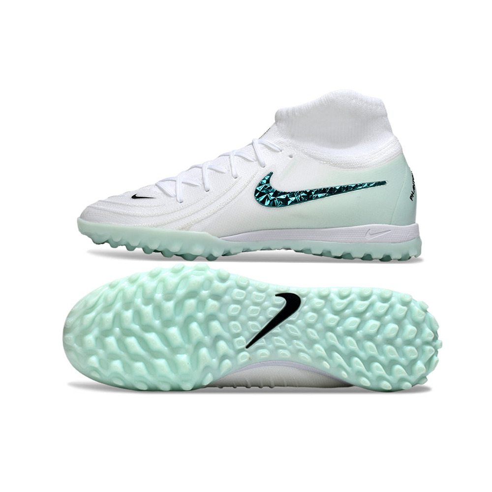 Chuteira Society Nike Phantom Luna 2 Elite TF Branco e Verde 