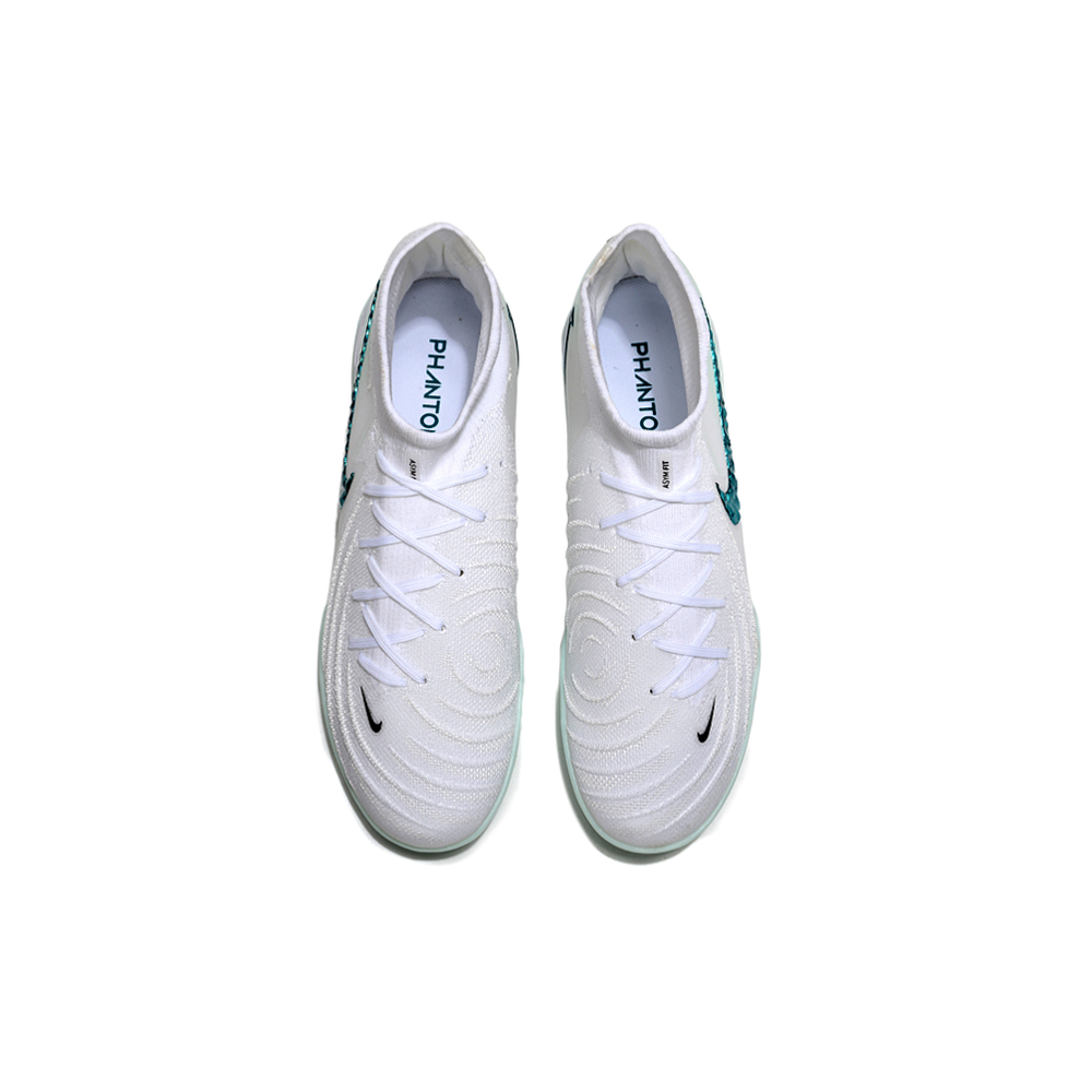 Chuteira Society Nike Phantom Luna 2 Elite TF Branco e Verde 