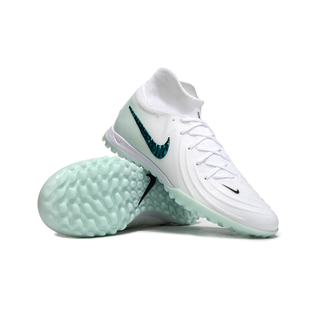 Chuteira Society Nike Phantom Luna 2 Elite TF Branco e Verde 