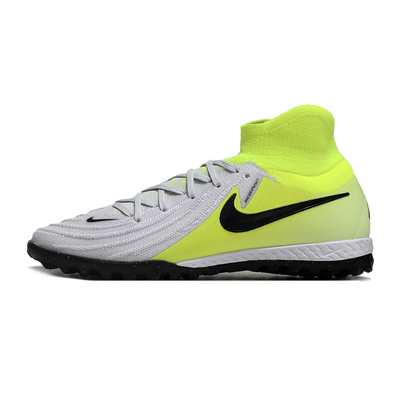 Chuteira Society Nike Phantom Luna 2 Elite TF Cinza e Verde 