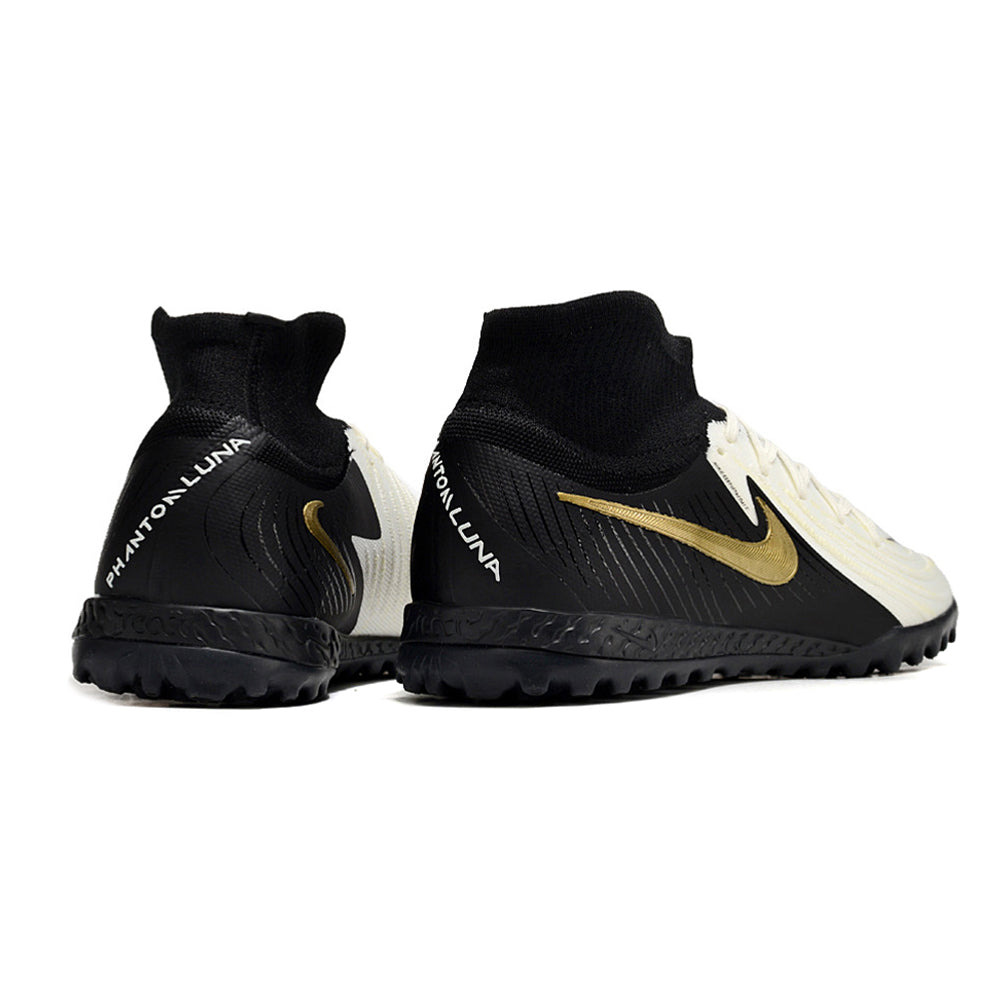 Chuteira Society Nike Phantom Luna 2 Elite TF Preta e Branca 