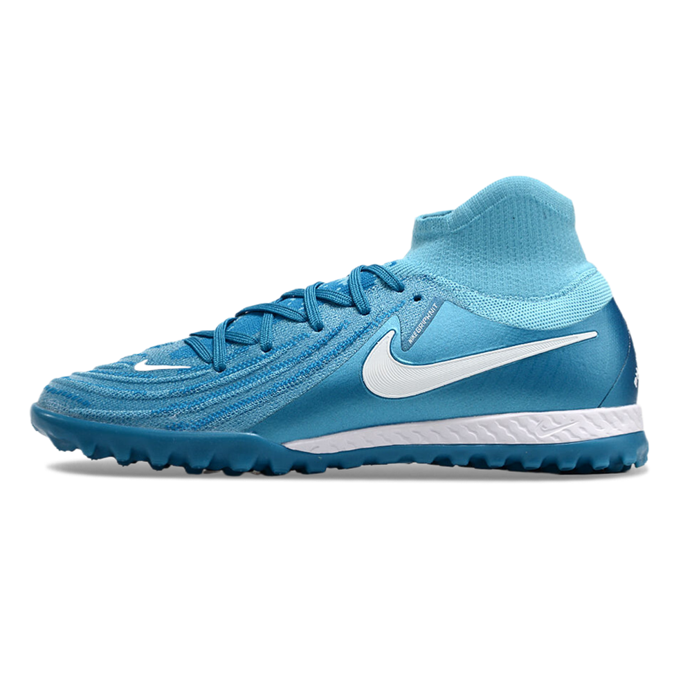 Chuteira Society Nike Phantom Luna Elite TF Azul 