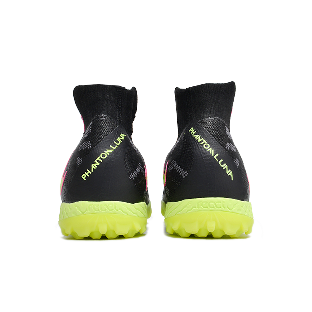Chuteira Society Nike Phantom Luna Elite TF Preta e Verde