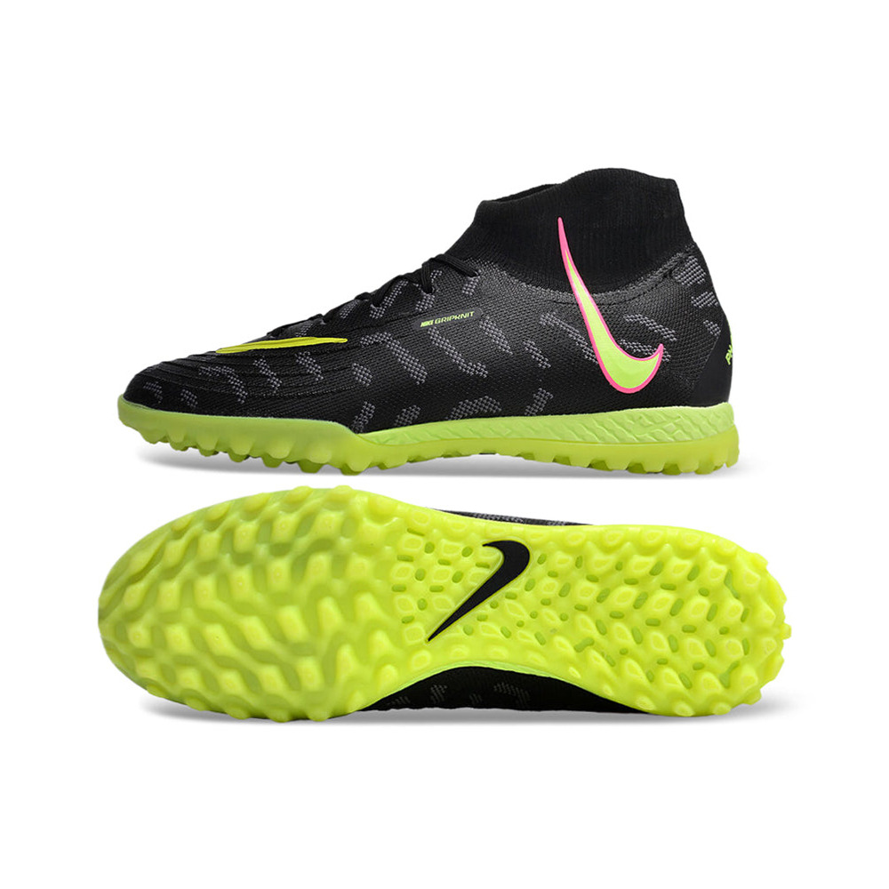 Chuteira Society Nike Phantom Luna Elite TF Preta e Verde