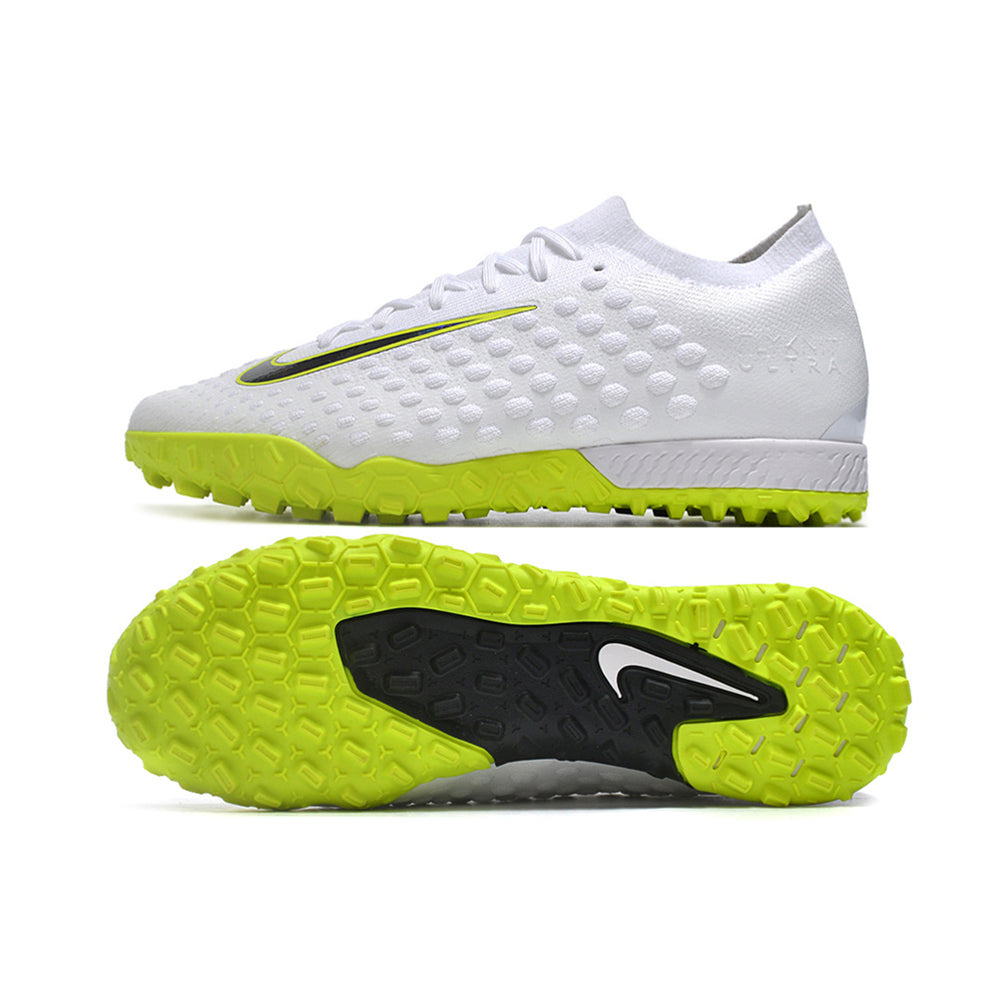 Chuteira Society Nike Phantom Ultra Venom Elite TF Branca e Verde