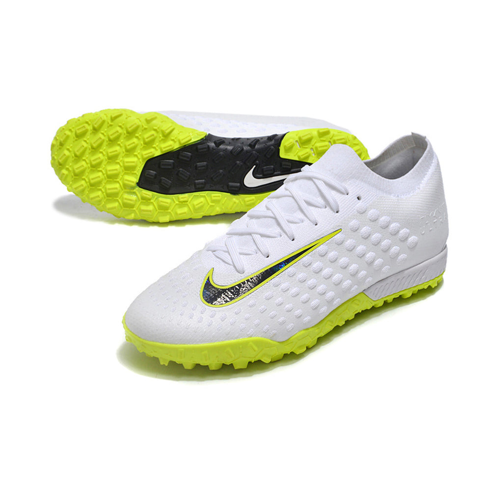 Chuteira Society Nike Phantom Ultra Venom Elite TF Branca e Verde
