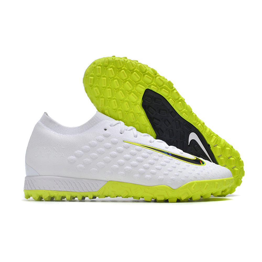 Chuteira Society Nike Phantom Ultra Venom Elite TF Branca e Verde
