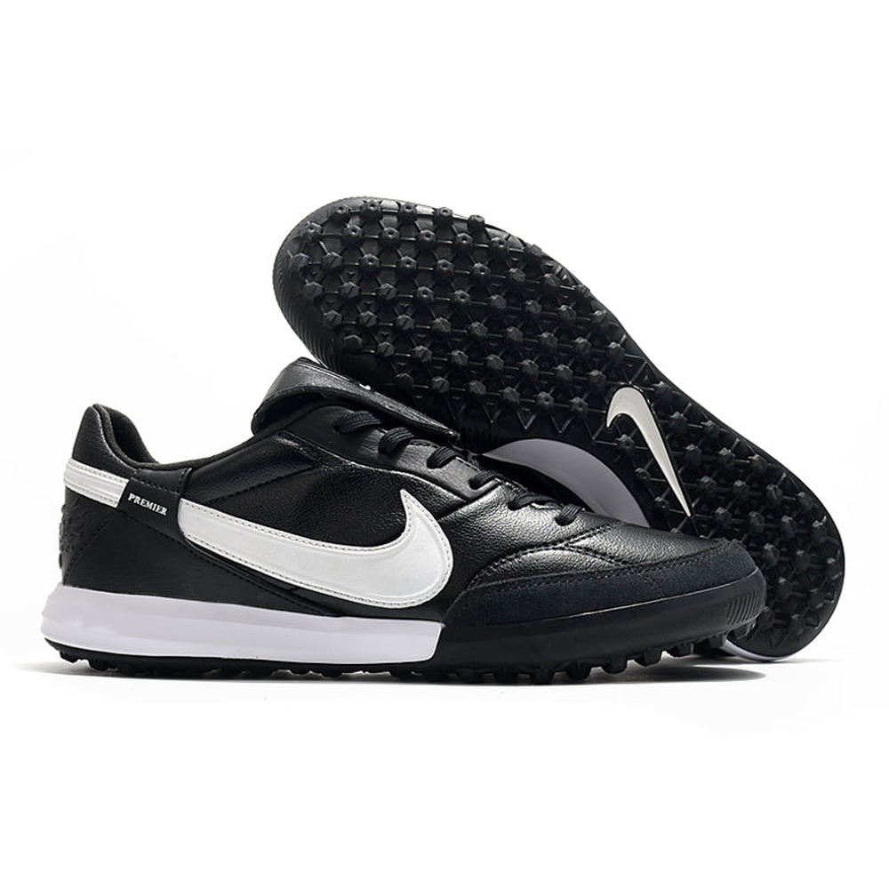 Chuteira Society Nike Premier 3 TF Preta e Branca