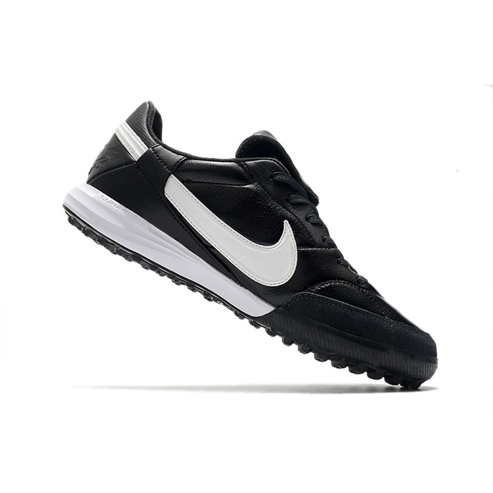Chuteira Society Nike Premier 3 TF Preta e Branca