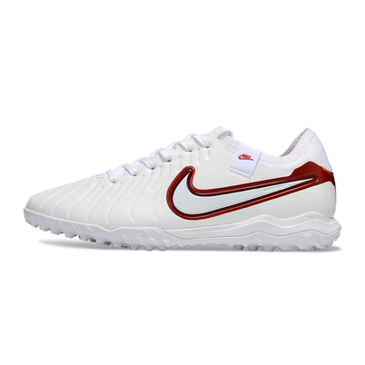 Chuteira Society Nike Tiempo Legend 10 Pro TF Branca e Vermelha