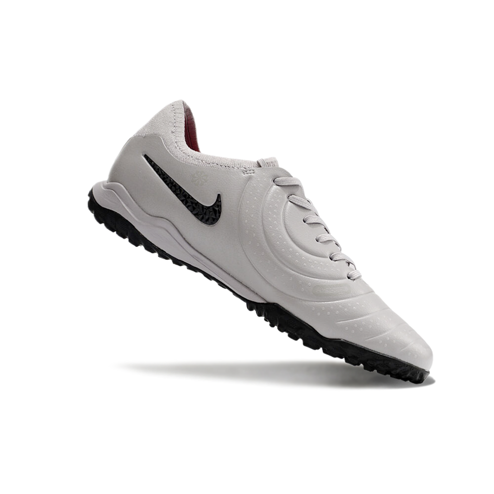 Chuteira Society Nike Tiempo Legend 10 Pro TF Cinza e Preto 