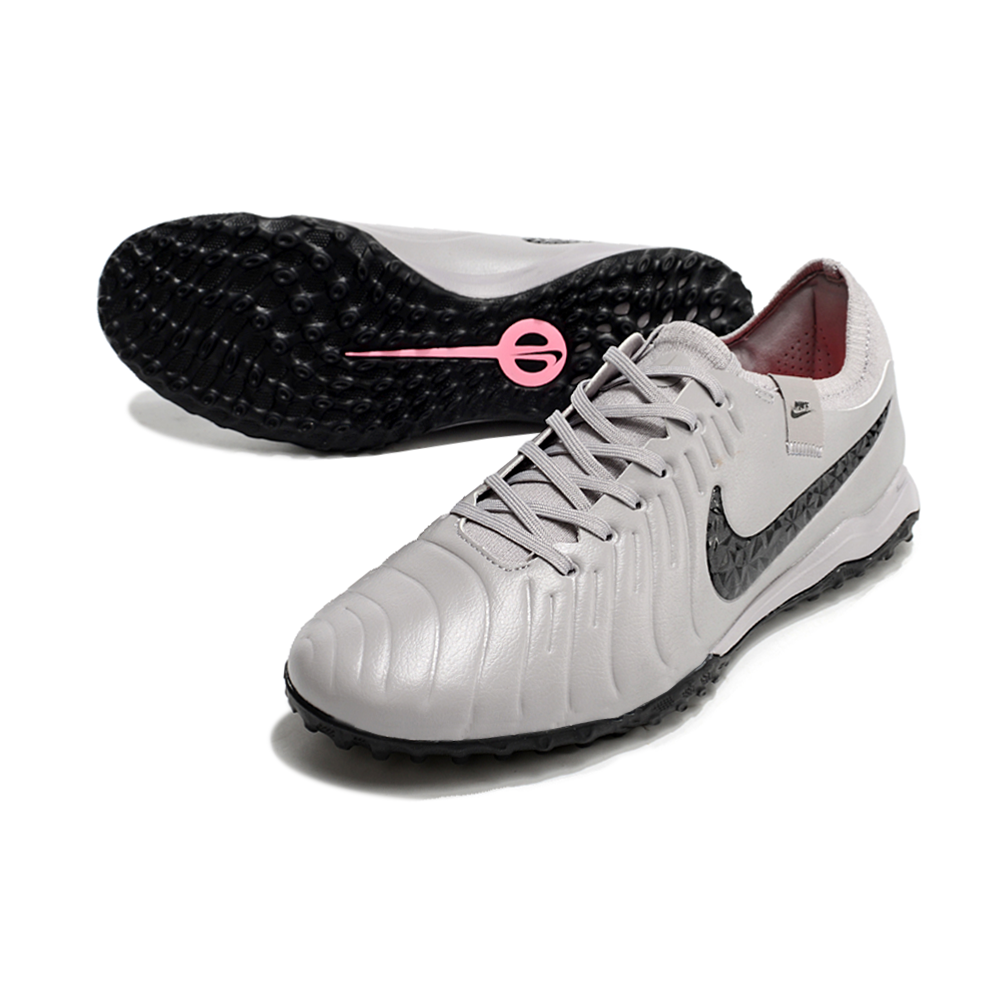 Chuteira Society Nike Tiempo Legend 10 Pro TF Cinza e Preto 