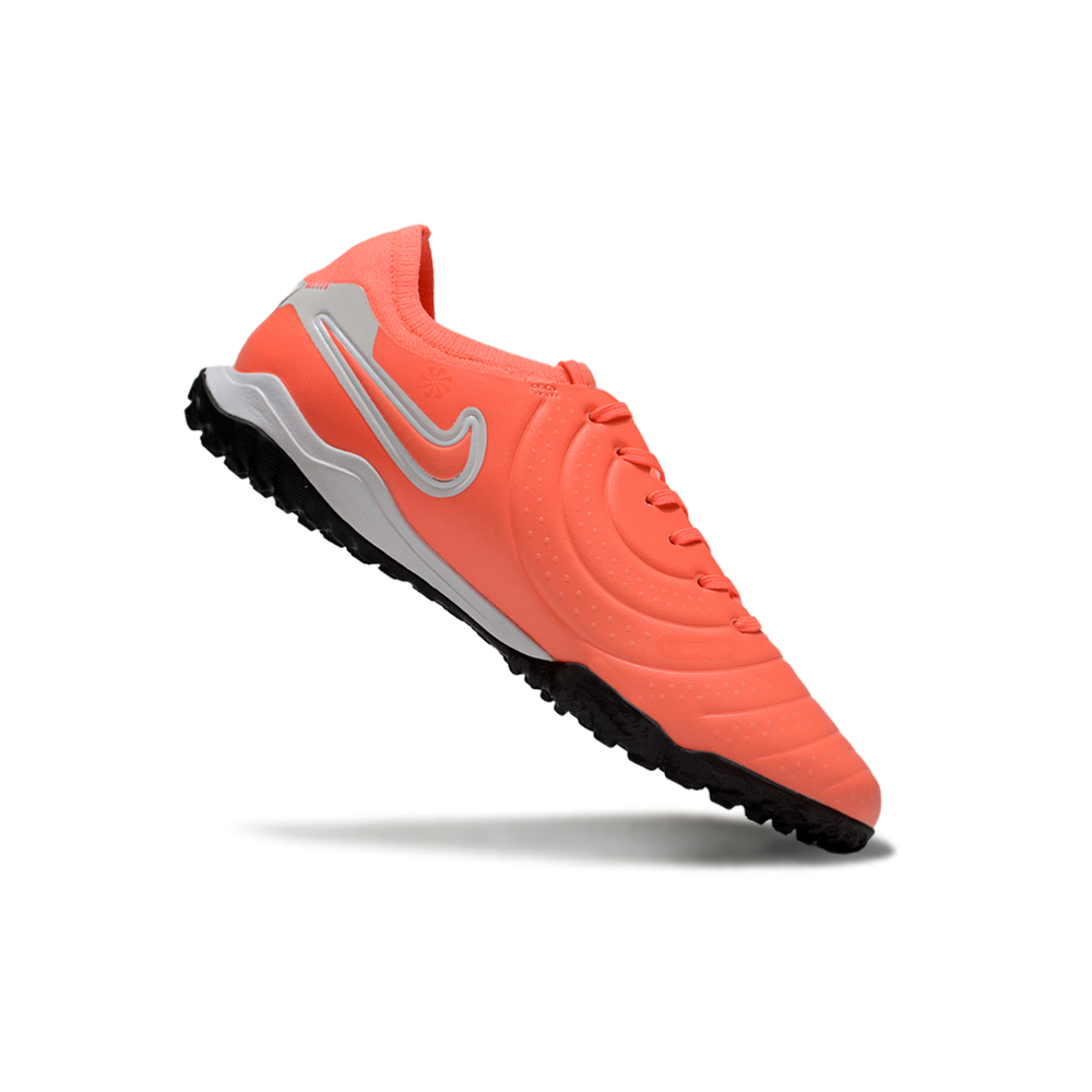 Chuteira Society Nike Tiempo Legend 10 Pro TF Laranja 