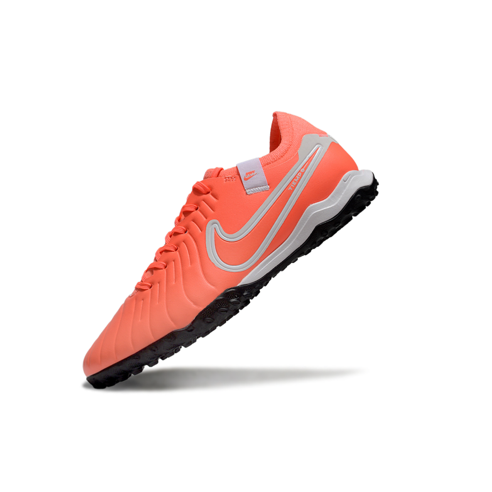 Chuteira Society Nike Tiempo Legend 10 Pro TF Laranja 