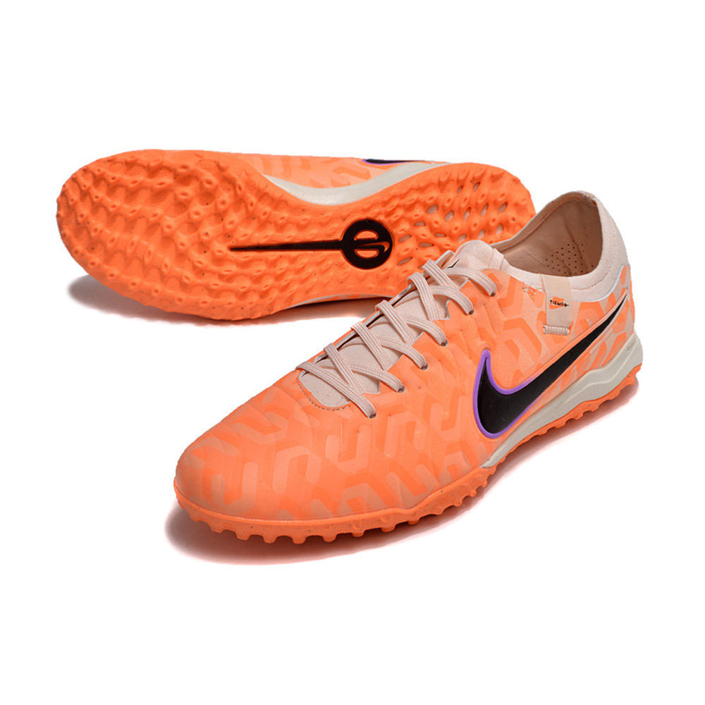 Chuteira Society Nike Tiempo Legend 10 Pro TF Laranja 