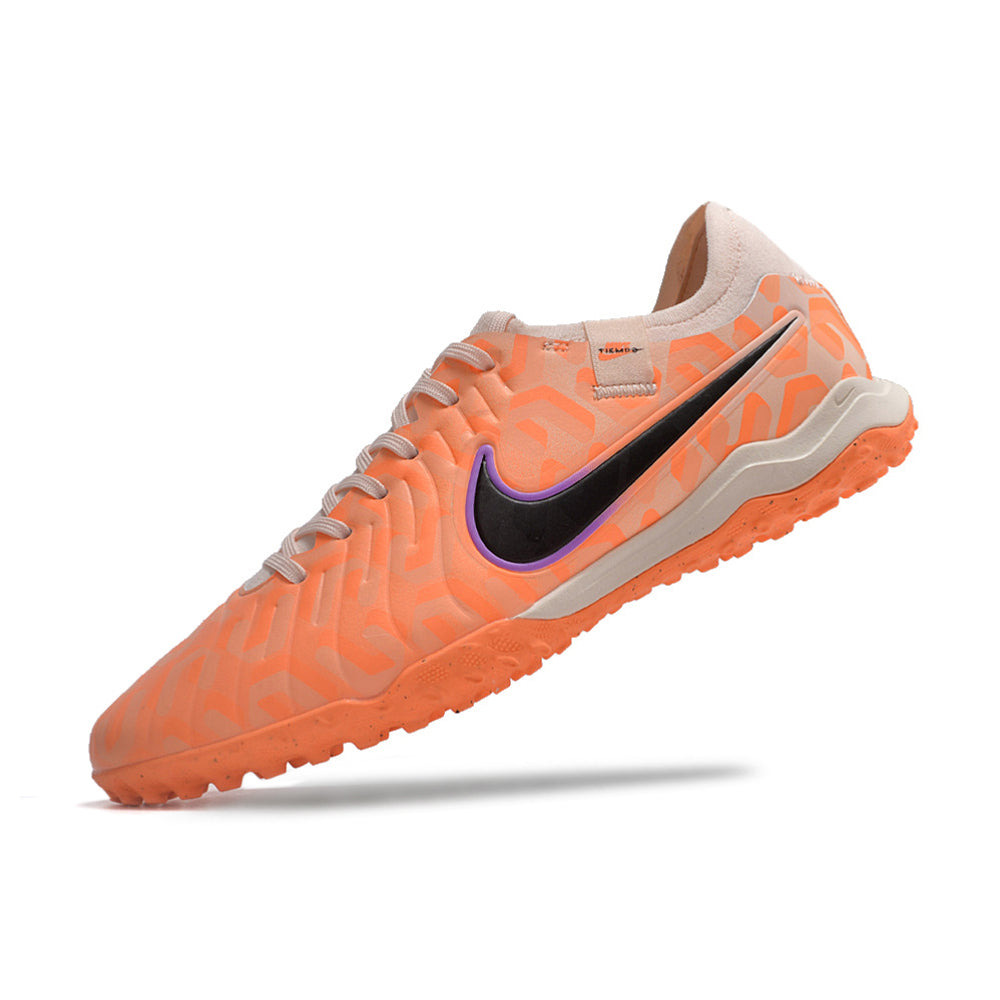 Chuteira Society Nike Tiempo Legend 10 Pro TF Laranja 