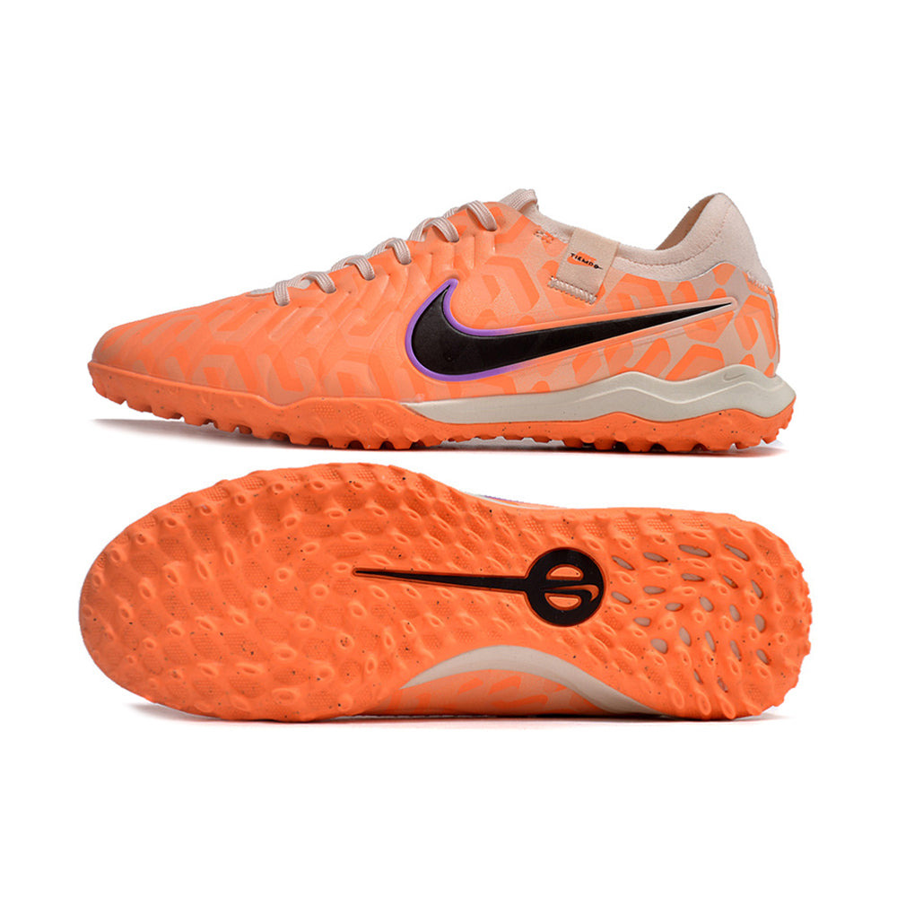 Chuteira Society Nike Tiempo Legend 10 Pro TF Laranja 