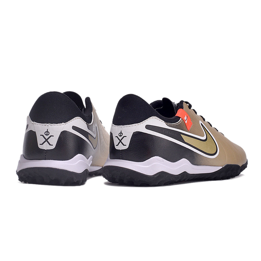 Chuteira Society Nike Tiempo Legend 10 Pro TF Preta e Dourado 