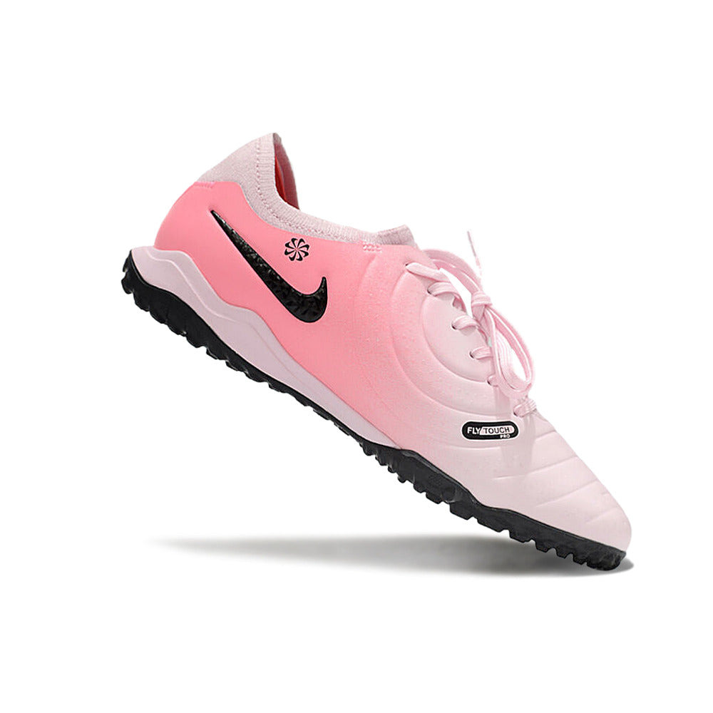 Chuteira Society Nike Tiempo Legend 10 Pro TF Rosa e Preto 