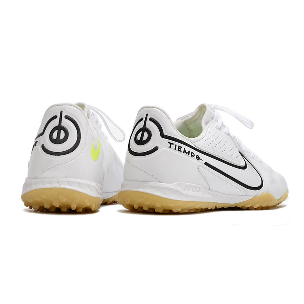 Chuteira Society Nike Tiempo Legend 9 Elite TF Branca e Preta