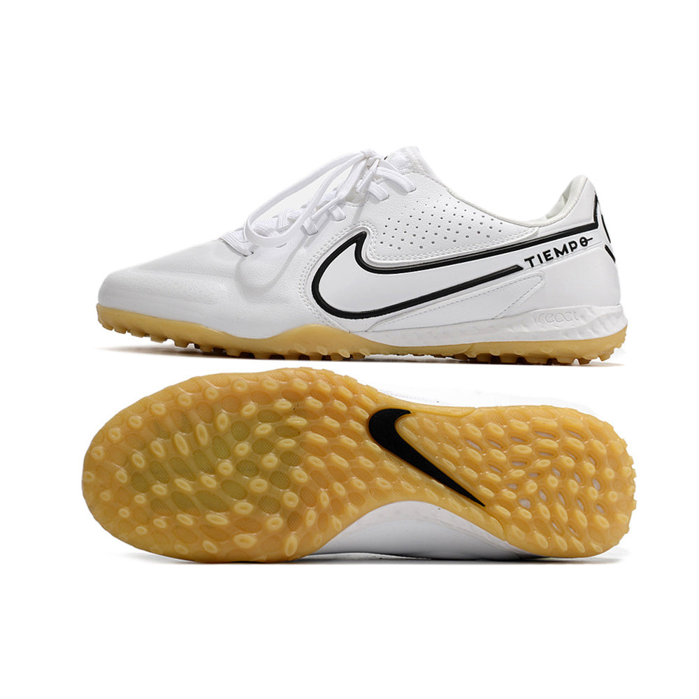 Chuteira Society Nike Tiempo Legend 9 Elite TF Branca e Preta