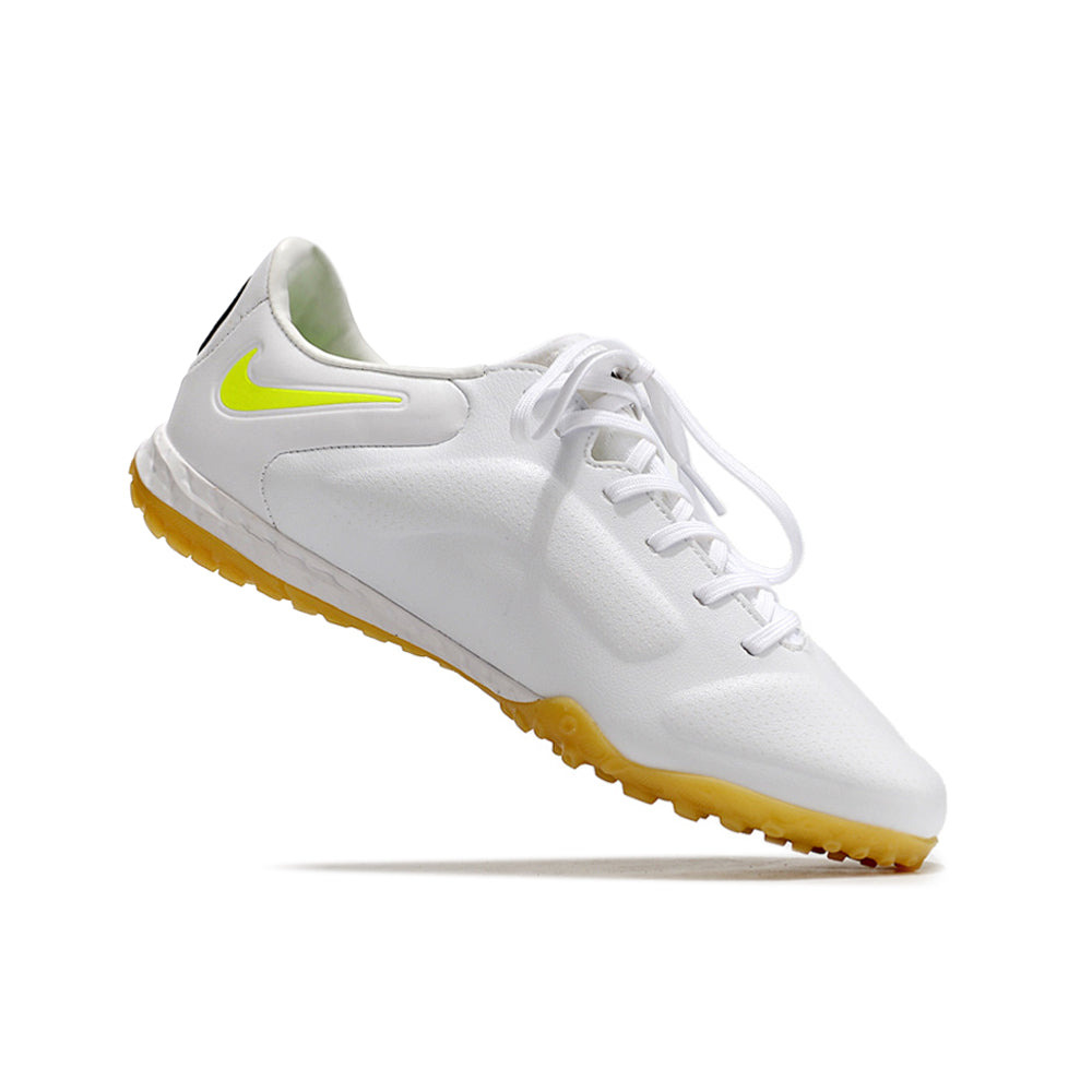 Chuteira Society Nike Tiempo Legend 9 Elite TF Branca e Preta