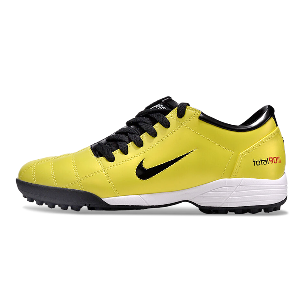 Chuteira Society Nike Total 90 TF Amarelo e Preto