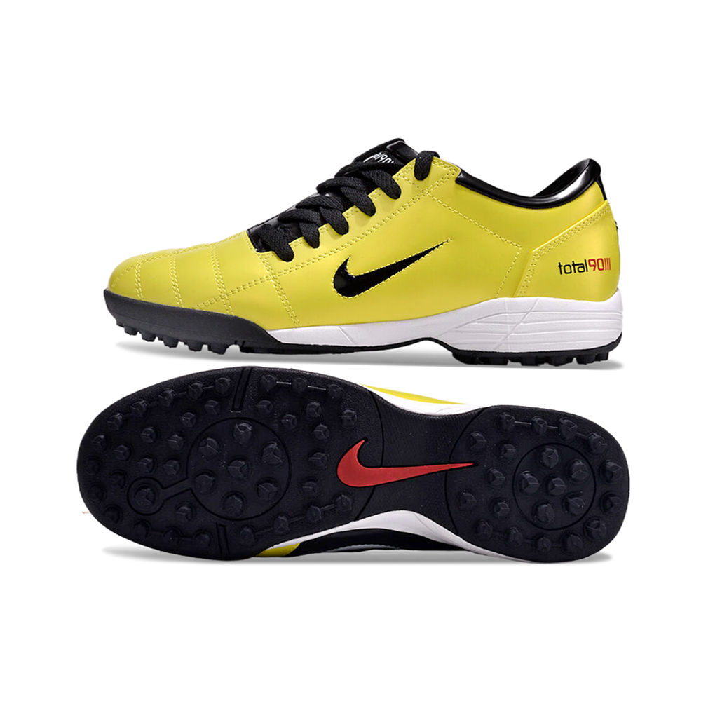 Chuteira Society Nike Total 90 TF Amarelo e Preto