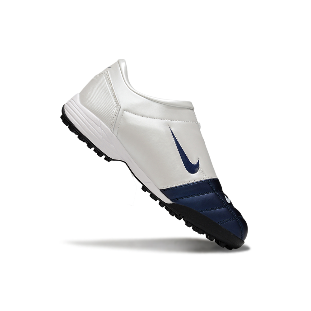 Chuteira Society Nike Total 90 TF Azul e Branca