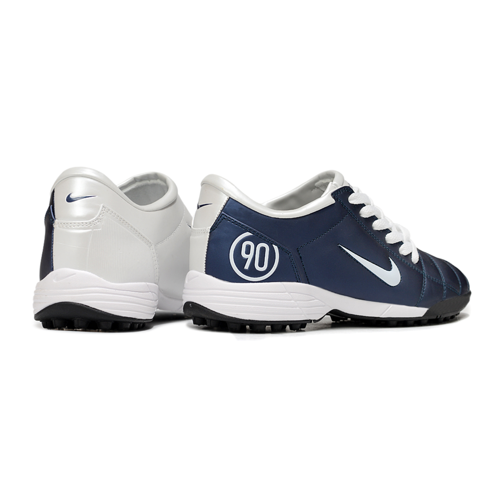 Chuteira Society Nike Total 90 TF Azul e Branca