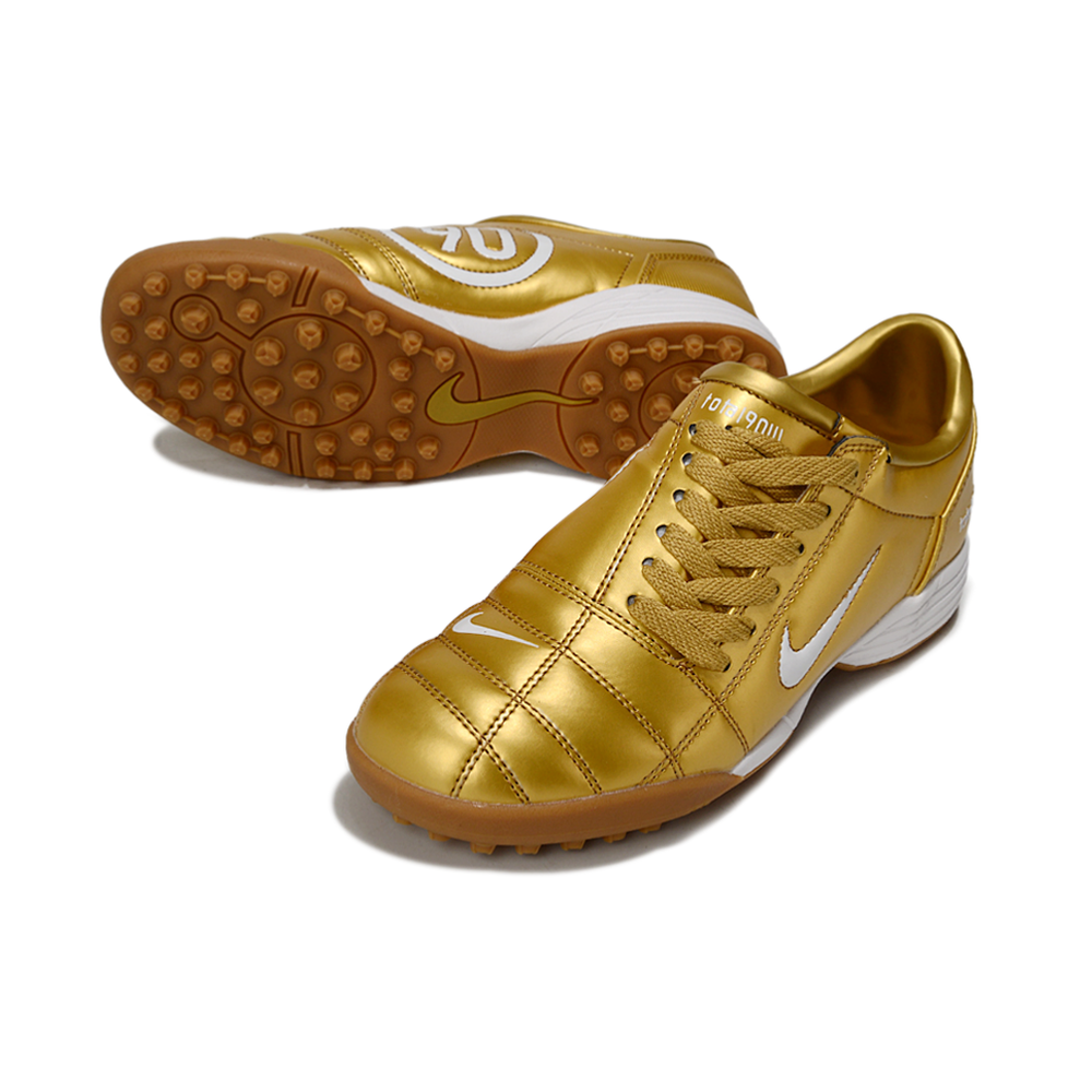 Chuteira Society Nike Total 90 TF Dourada