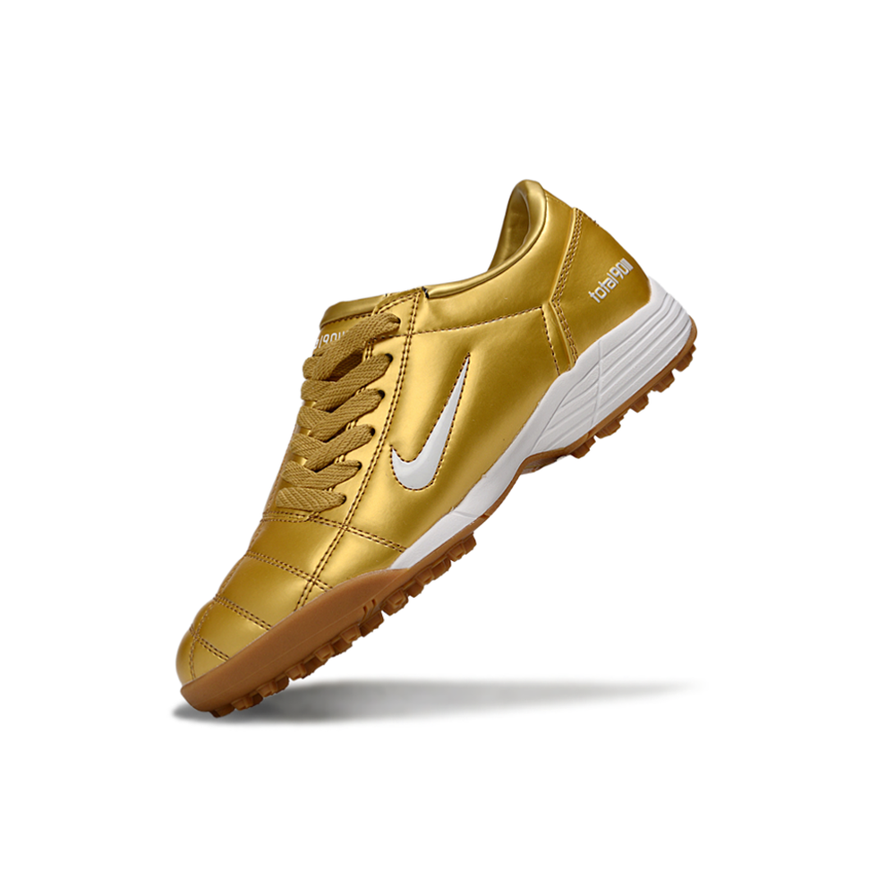 Chuteira Society Nike Total 90 TF Dourada