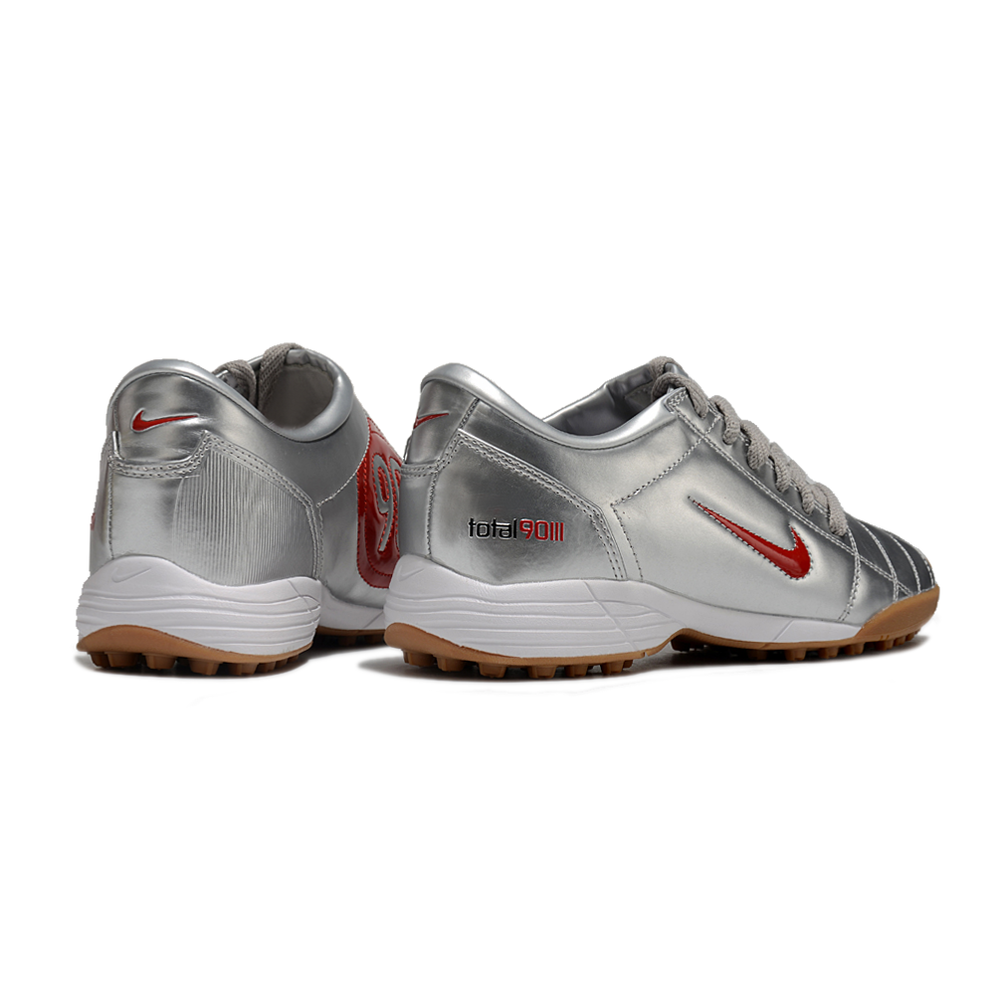 Chuteira Society Nike Total 90 TF Prata