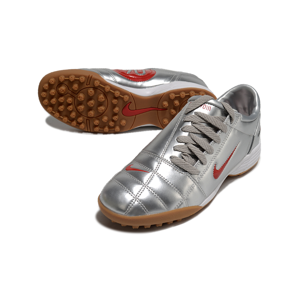 Chuteira Society Nike Total 90 TF Prata