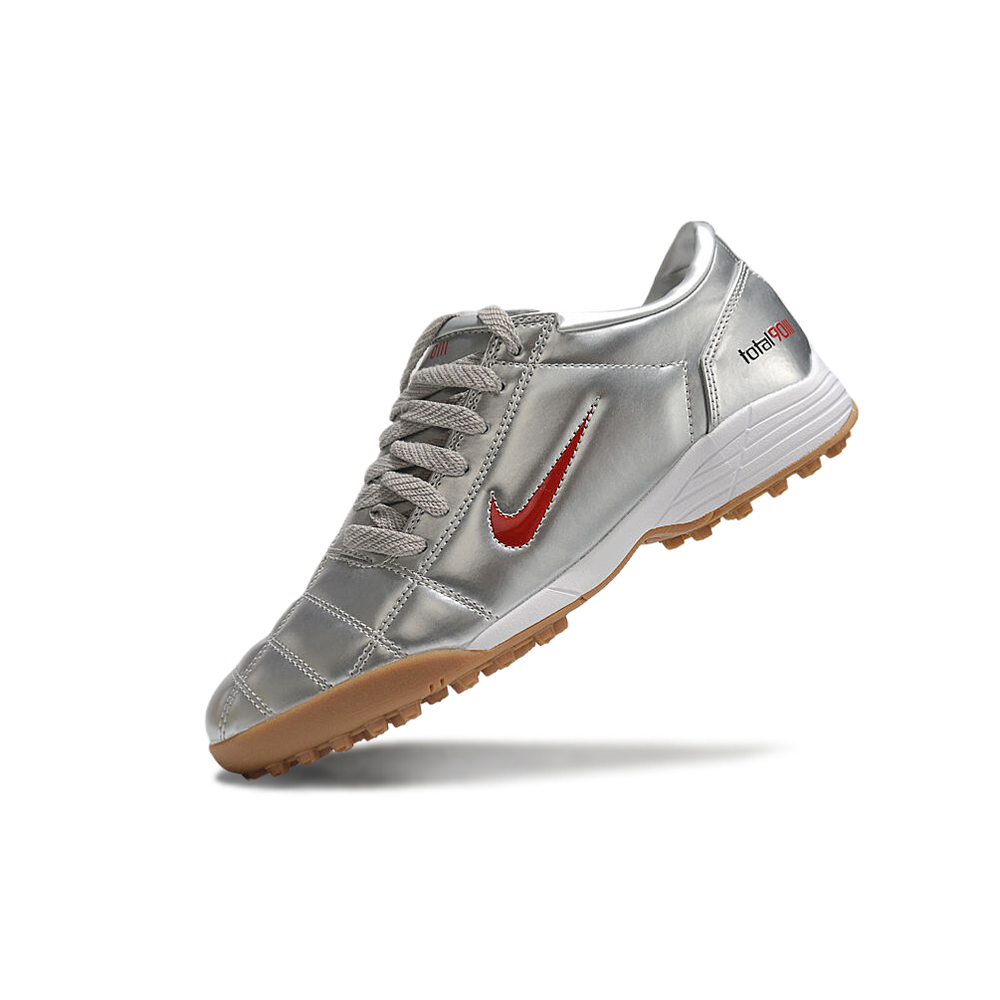 Chuteira Society Nike Total 90 TF Prata