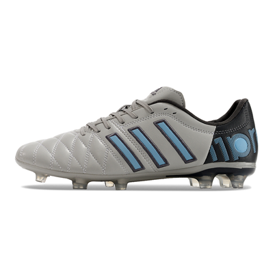 Chuteira Campo Adidas AdiPure 11 Pro FG Cinza, Preta e Azul