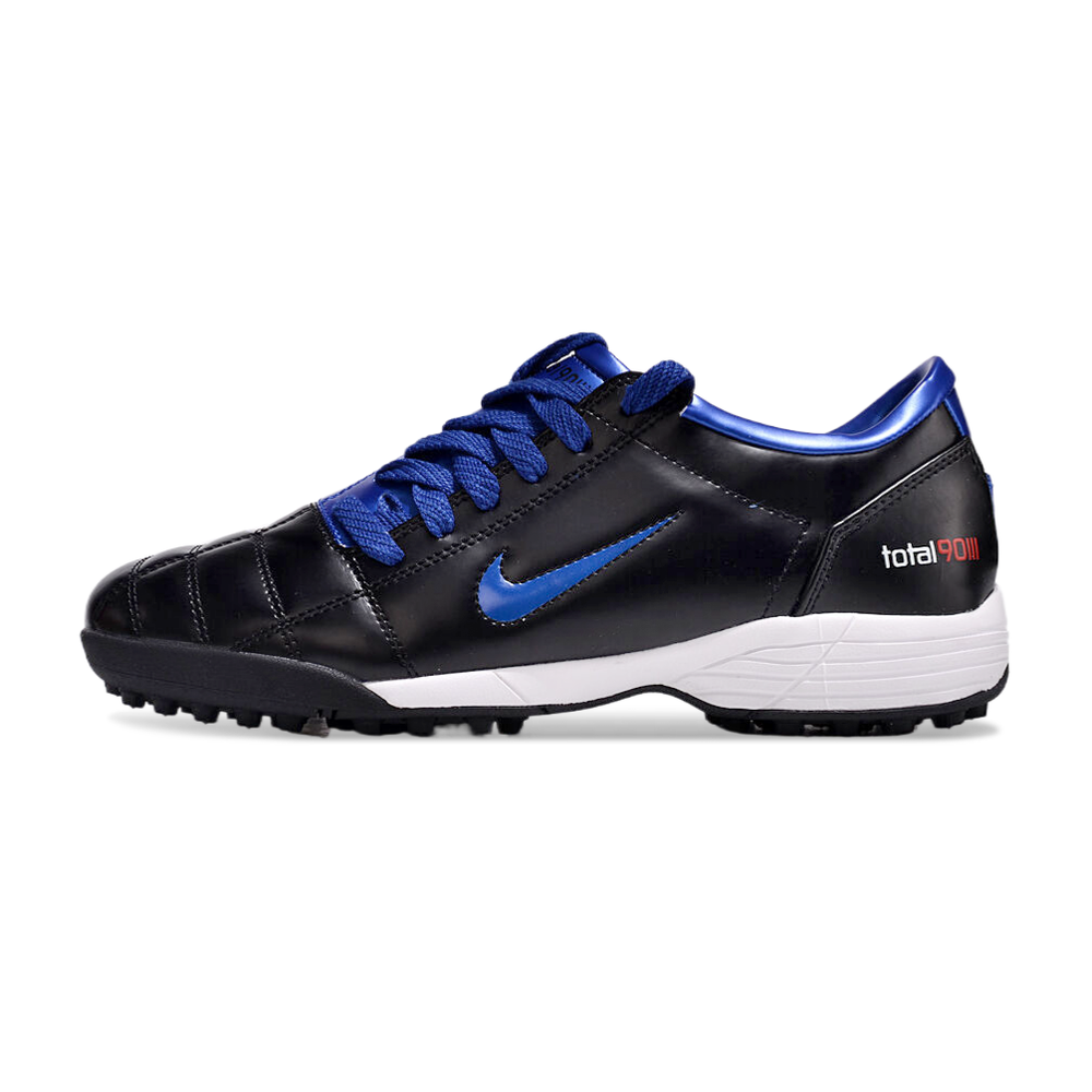 Chuteira Society Nike Total 90 TF Preta e Azul