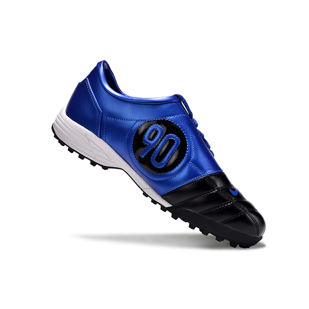 Chuteira Society Nike Total 90 TF Preta e Azul