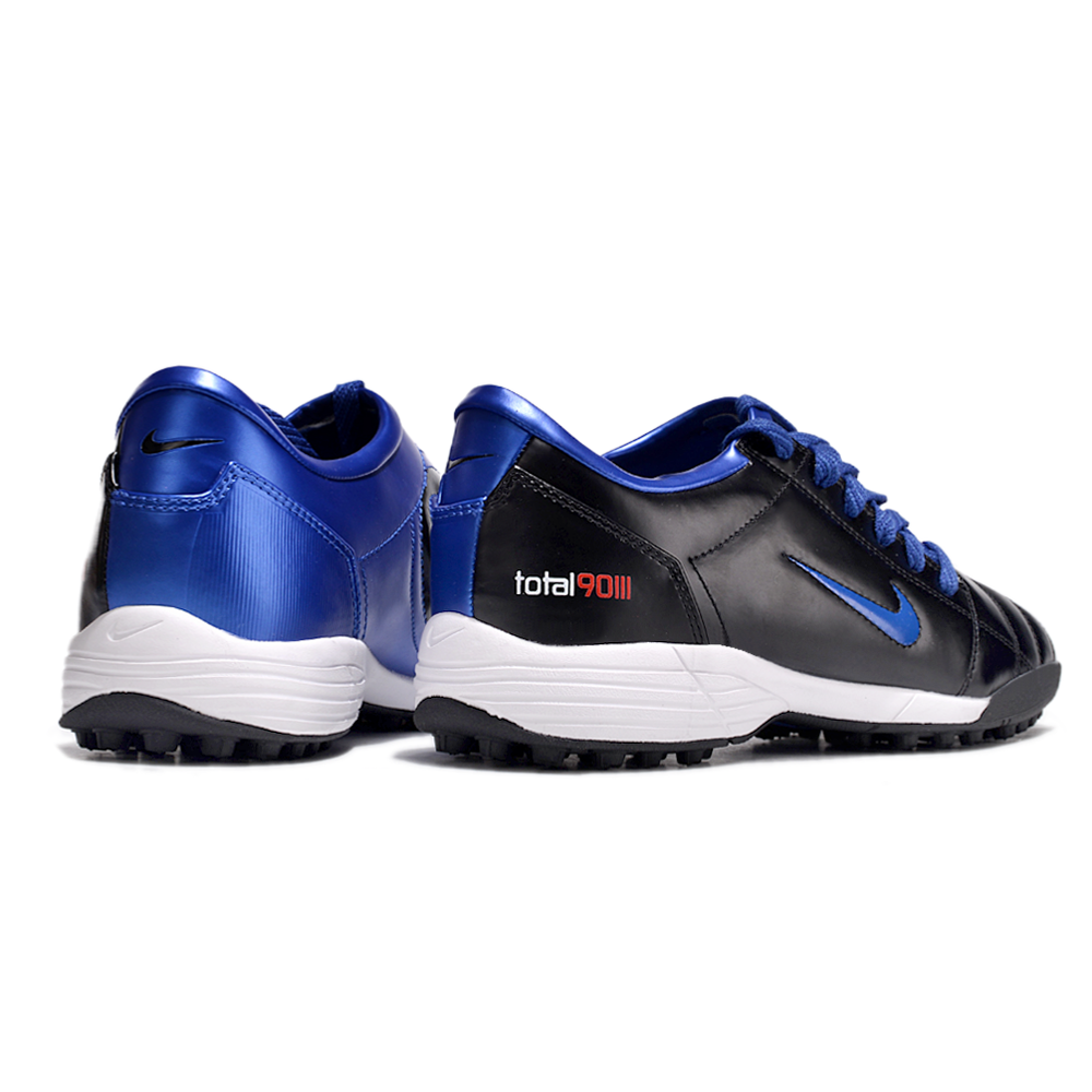 Chuteira Society Nike Total 90 TF Preta e Azul