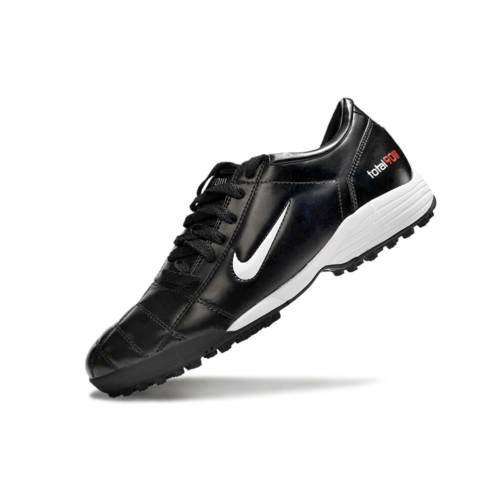 Chuteira Society Nike Total 90 TF Preta e Branca