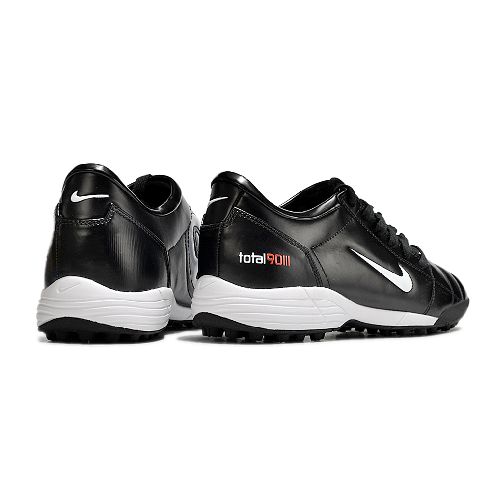 Chuteira Society Nike Total 90 TF Preta e Branca