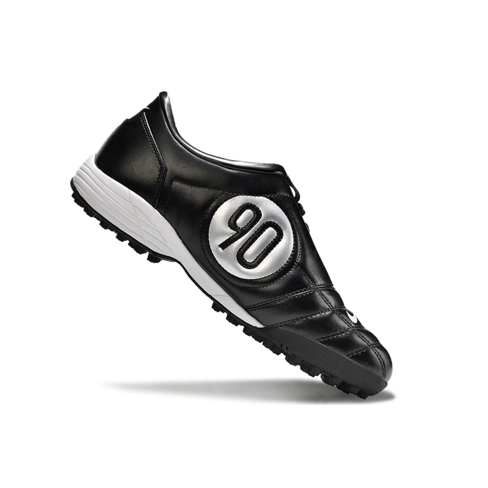 Chuteira Society Nike Total 90 TF Preta e Branca