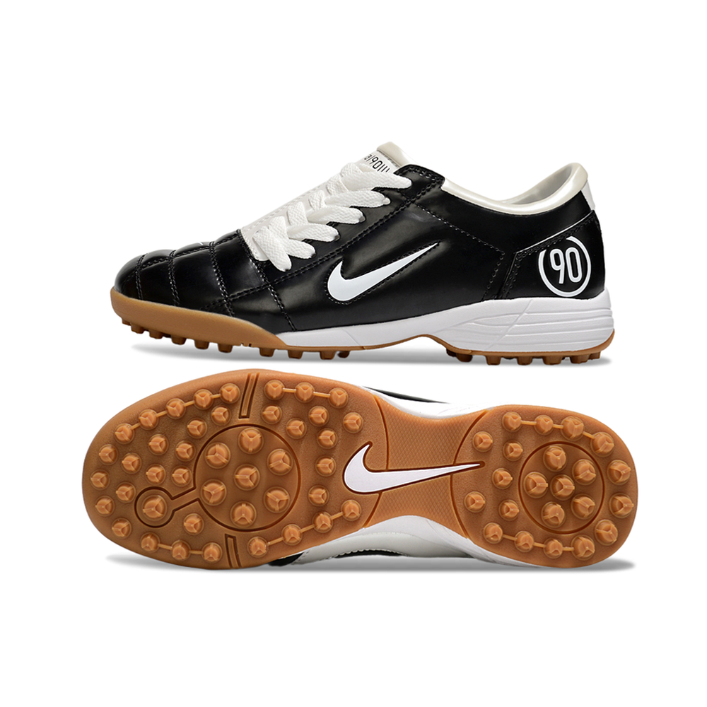 Chuteira Society Nike Total 90 TF Preto e Branco