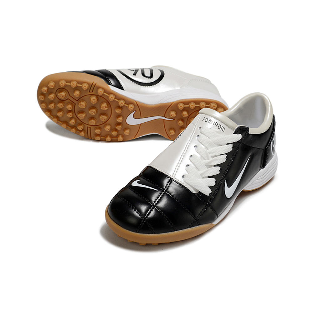 Chuteira Society Nike Total 90 TF Preto e Branco